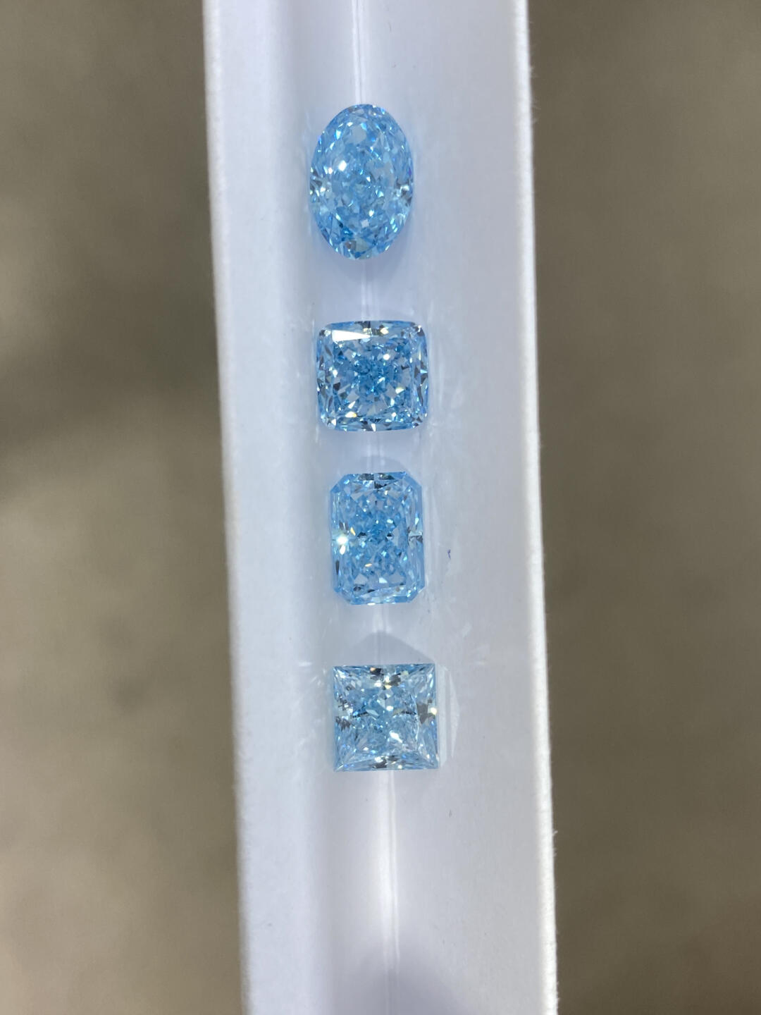 Pirmiana 1-1.3CT Lab Grown Blue Diamond VS1/VS2/VVS2 EX VG N With IGI Certificate