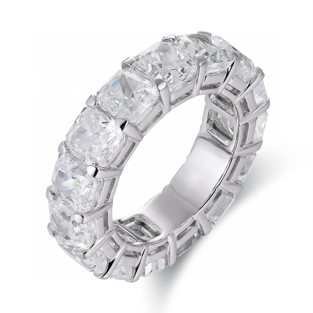 Pirmiana Elegant and Luxury 19.2ct Simulated Diamond Rings 18K Gold Jewelry Engagement Gift Women