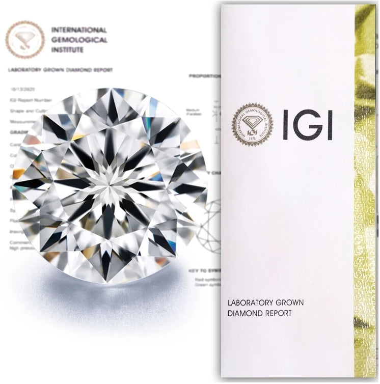Pirmiana Hot Sale 0.5-3.0ct Round Shape Lab Grown Diamond CVD/PHPHT Diamond