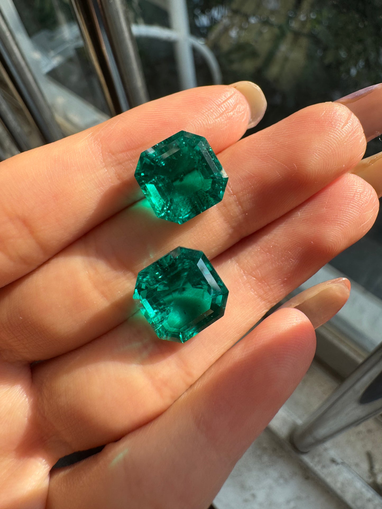 Pirmiana 5ct-7.59ct Asscher Cut Lab Grown Emerald