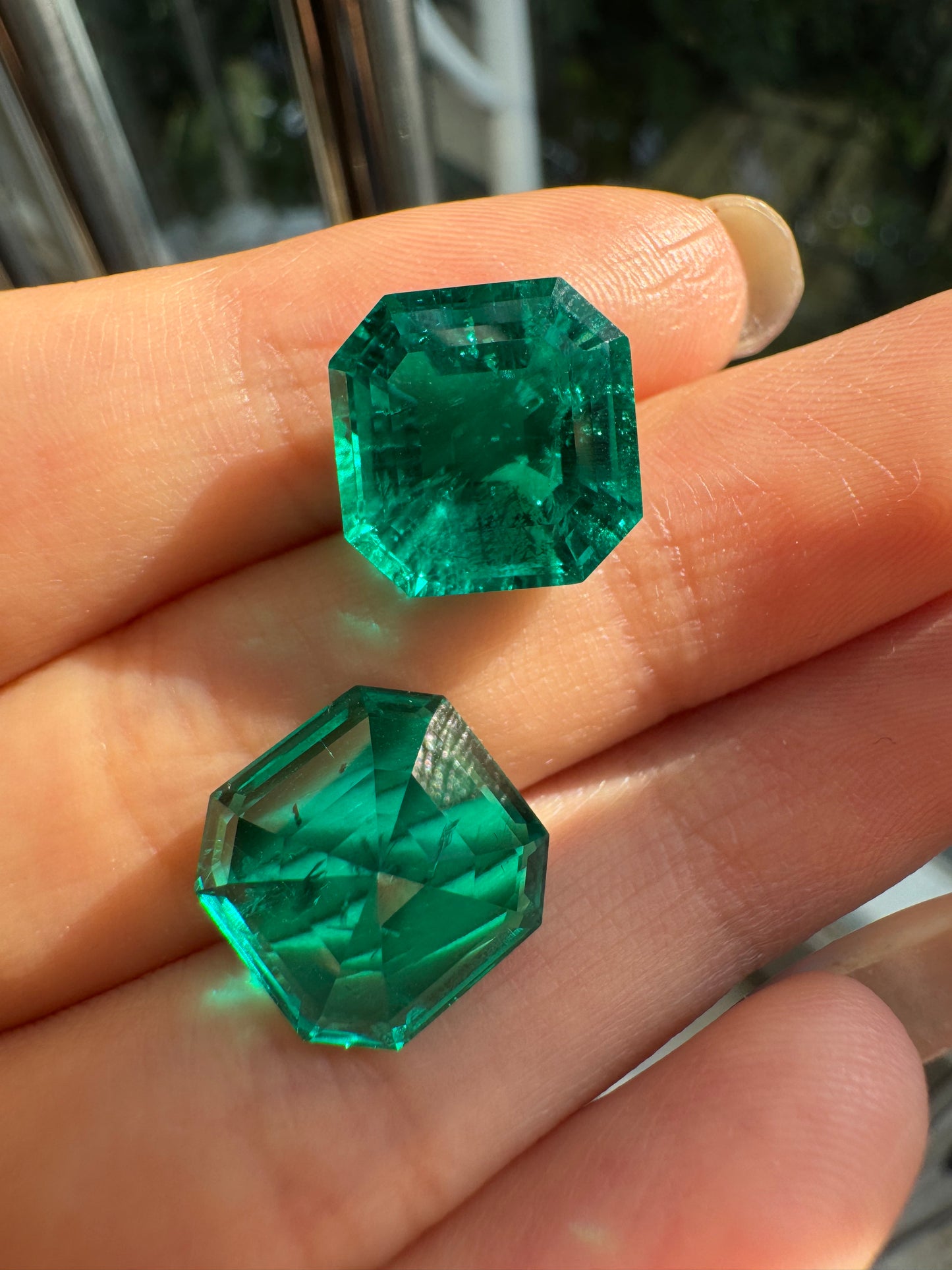 Pirmiana 5ct-7.59ct Asscher Cut Lab Grown Emerald