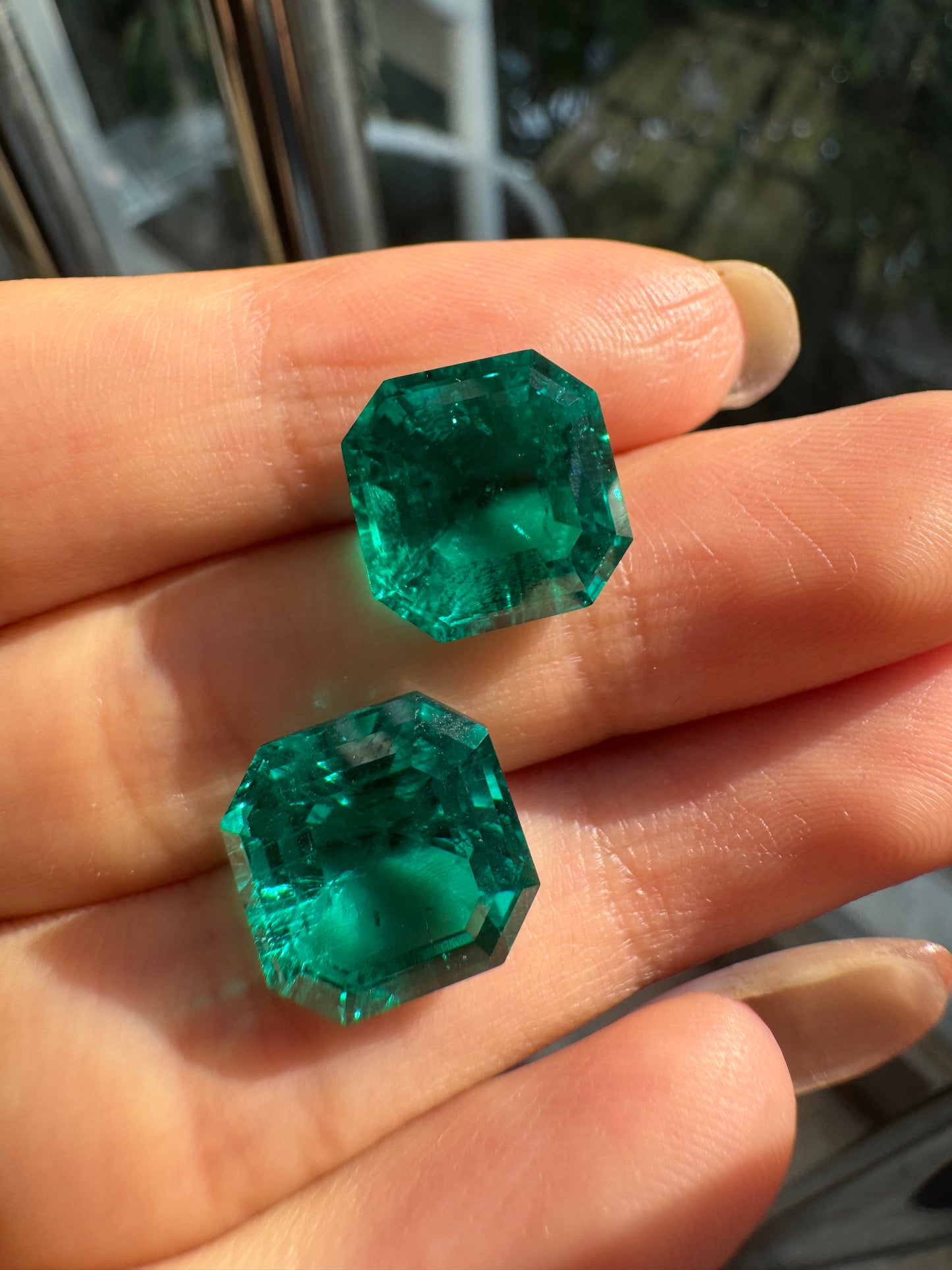 Pirmiana 5ct-7.59ct Asscher Cut Lab Grown Emerald