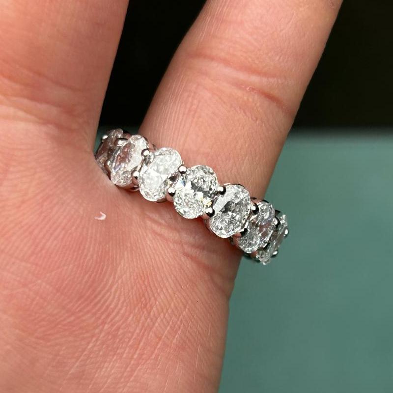 Pirmiana Jewelry Custom Design 14k White Gold Ring for Women 4.1ct Lab Grown Diamond Jewelry
