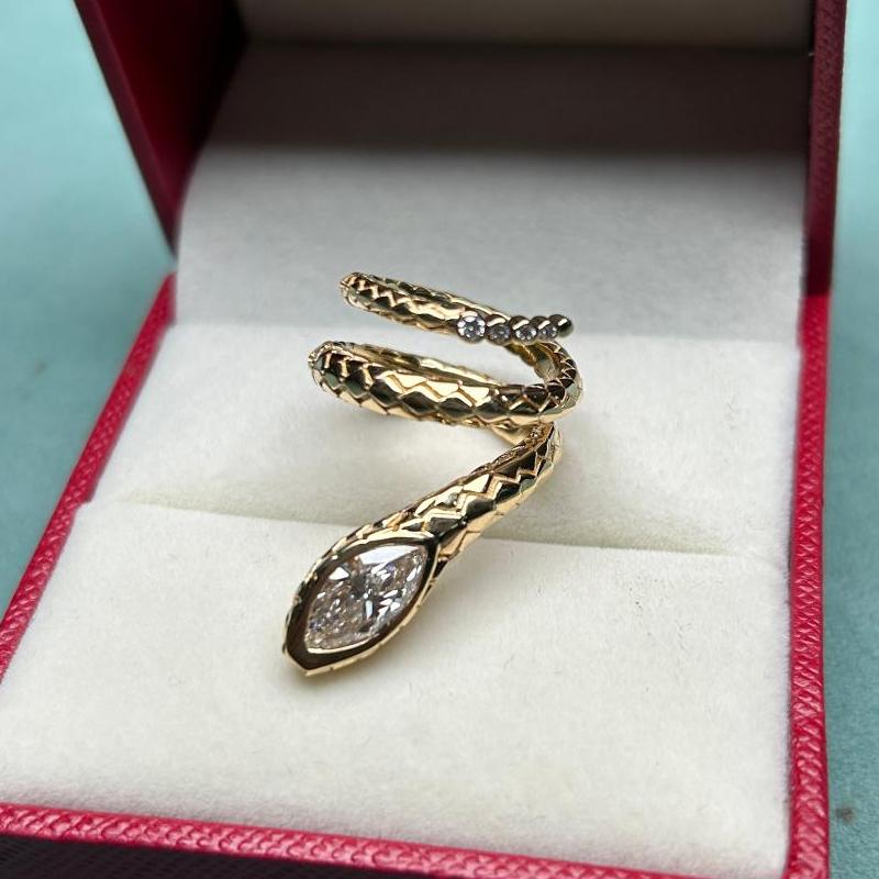 Pirmiana Jewelry Custom Design 18k Yellow Gold Ring for Women 1ct Lab Grown Diamond Jewelry