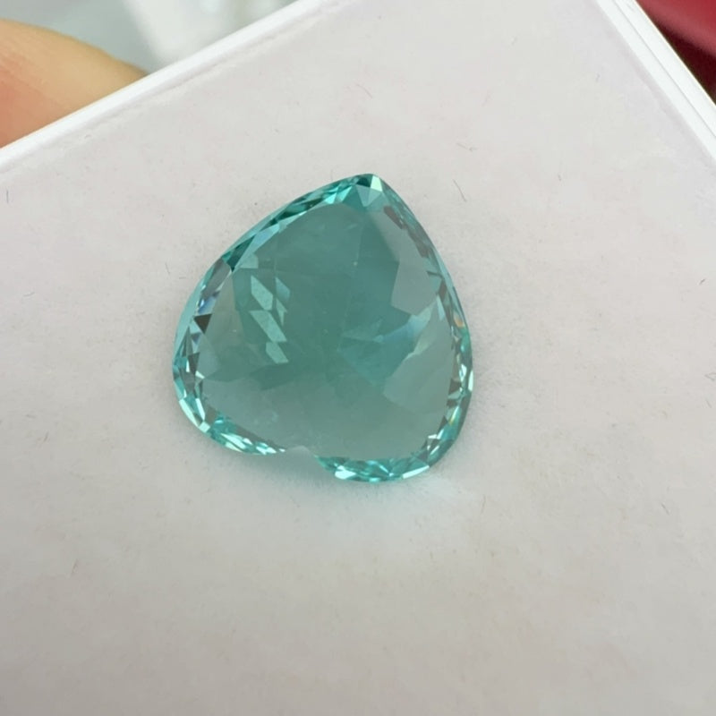 Pirmiana Heart shape Lab Grown Paraiba Loose Gemstones for Jewelry Making