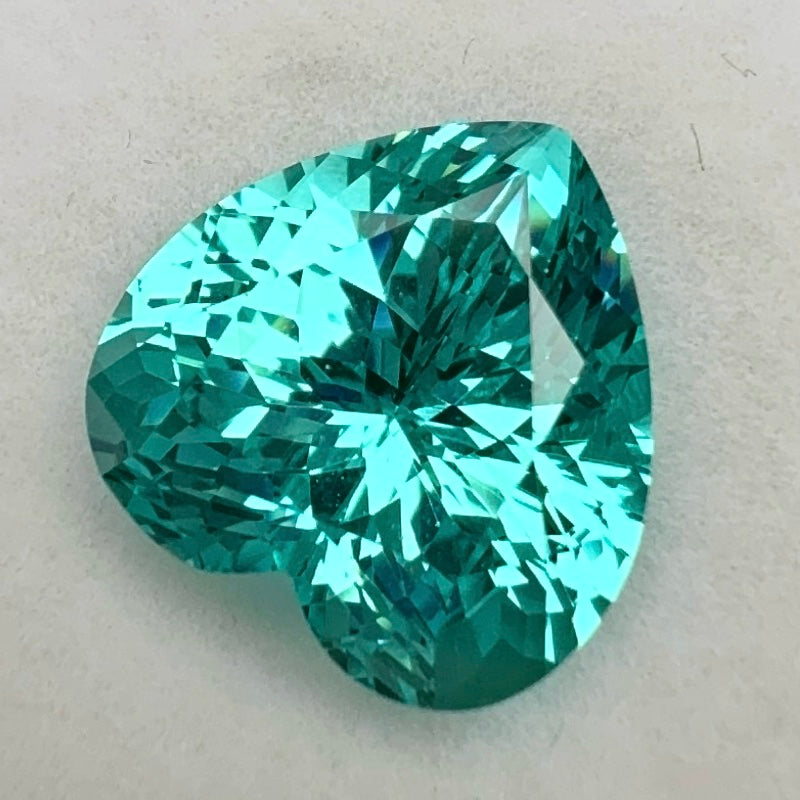 Pirmiana Heart shape Lab Grown Paraiba Loose Gemstones for Jewelry Making