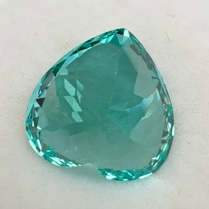 Pirmiana Heart shape Lab Grown Paraiba Loose Gemstones for Jewelry Making