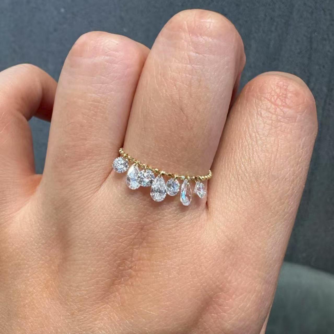 Pirmiana Jewelry Classic Design 18k yellow gold 1.04ct Total Lab Grown Diamond Ring Gemstone Jewelry