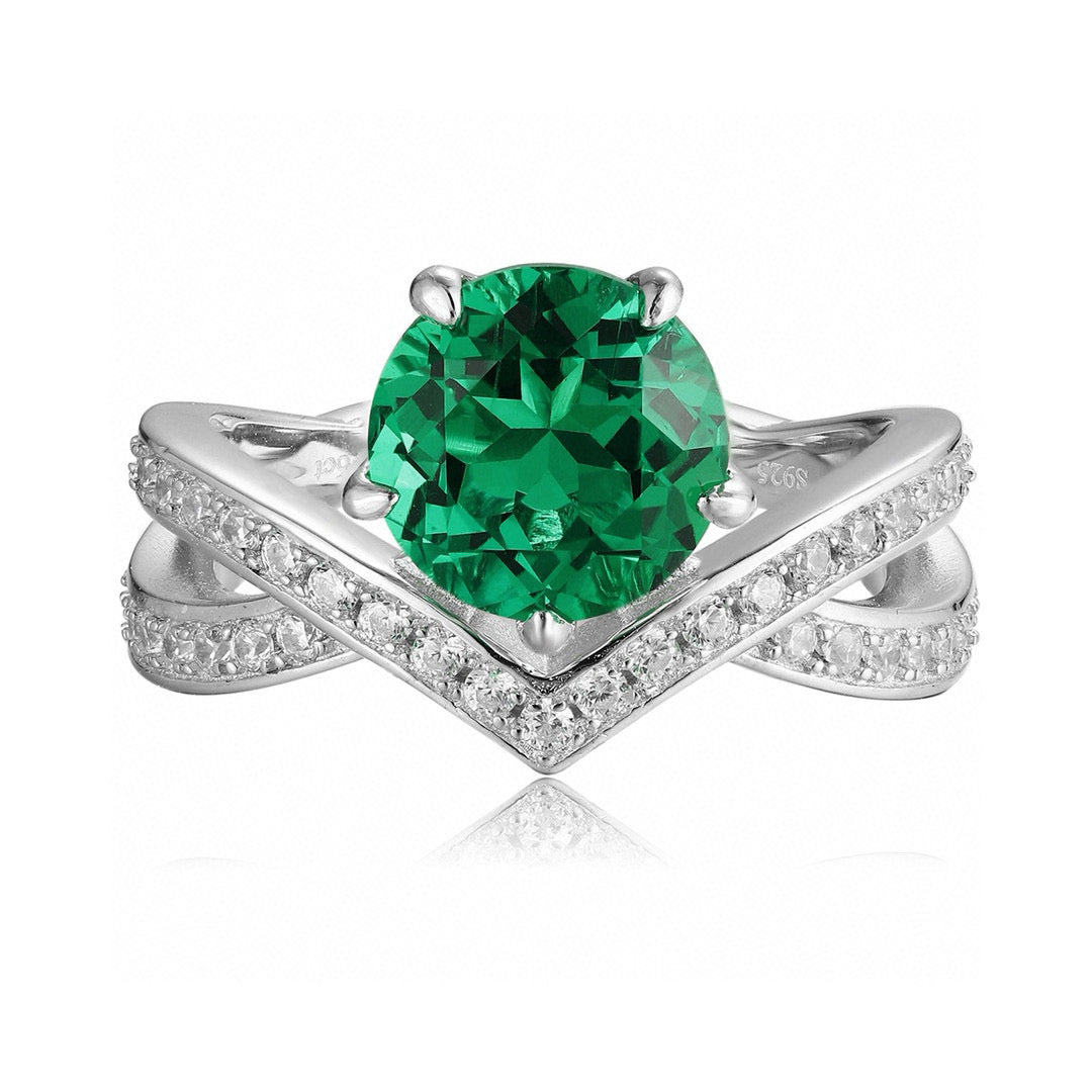 Pirmiana Hot Sale Maximalist 1.96ct Lab Grown Emerald Ring S925 Silver Jewelry Engagement Women
