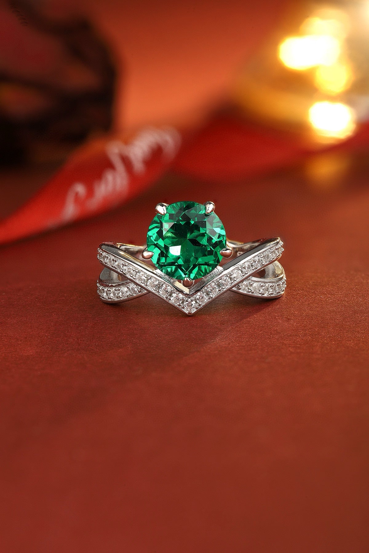 Pirmiana Hot Sale Maximalist 1.96ct Lab Grown Emerald Ring S925 Silver Jewelry Engagement Women