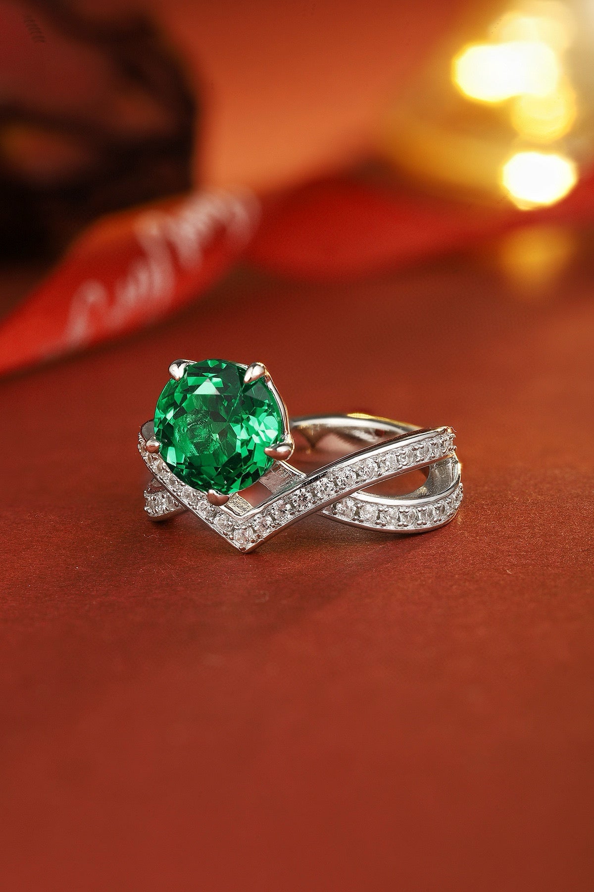 Pirmiana Hot Sale Maximalist 1.96ct Lab Grown Emerald Ring S925 Silver Jewelry Engagement Women