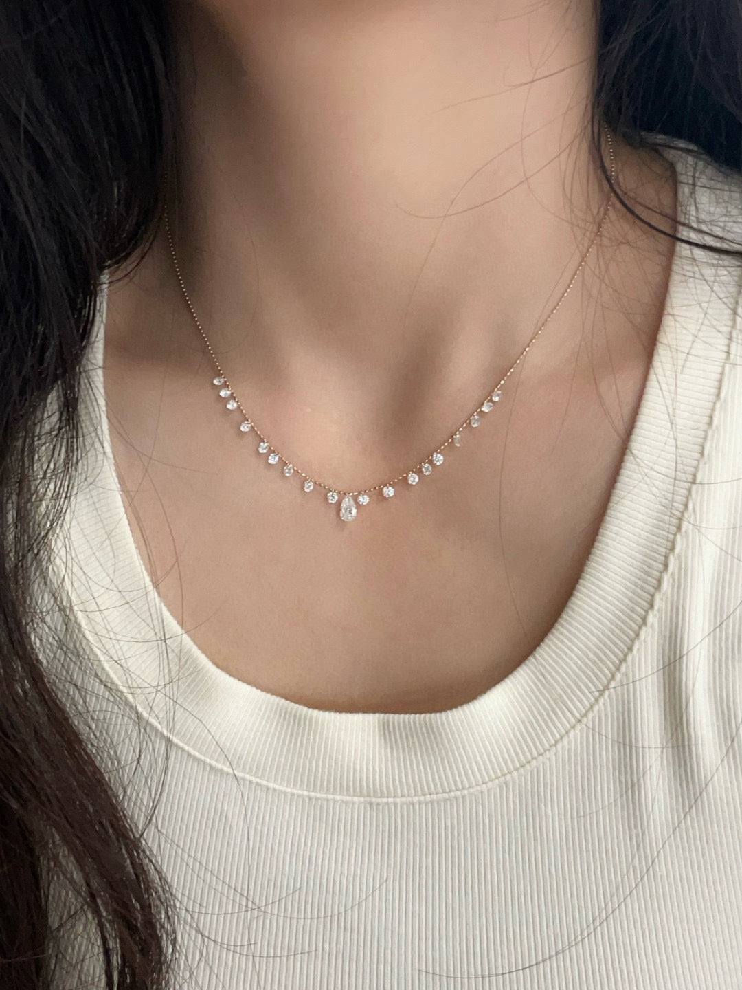 Ruif Jewelry Classic Design 18k yellow gold DE VS Total Lab Grown Diamond Pendant Necklace Gemstone Jewelry