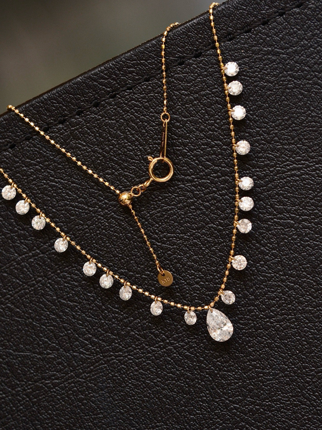 Ruif Jewelry Classic Design 18k yellow gold DE VS Total Lab Grown Diamond Pendant Necklace Gemstone Jewelry