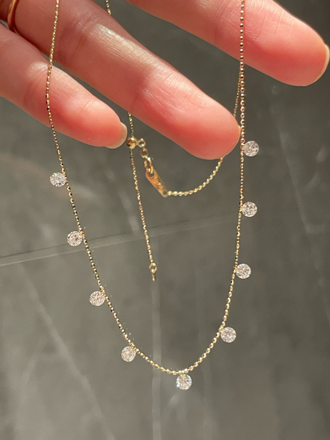 Ruif Jewelry Classic Design 18k yellow gold DE VS Total Lab Grown Diamond Pendant Necklace Gemstone Jewelry
