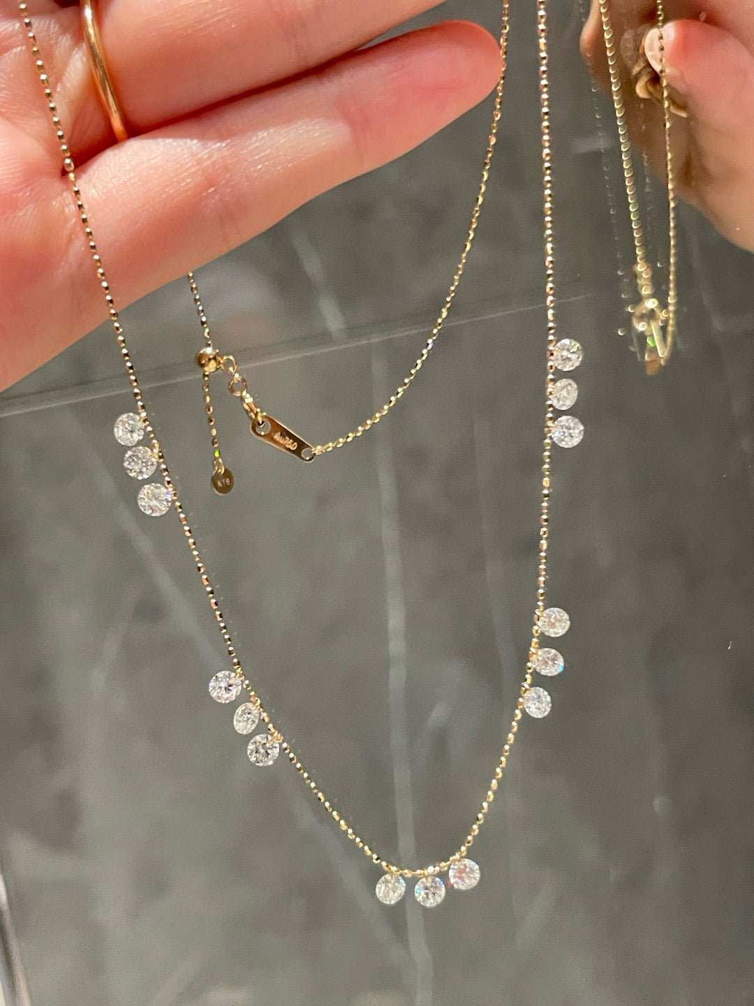 Ruif Jewelry Classic Design 18k yellow gold DE VS Total Lab Grown Diamond Pendant Necklace Gemstone Jewelry