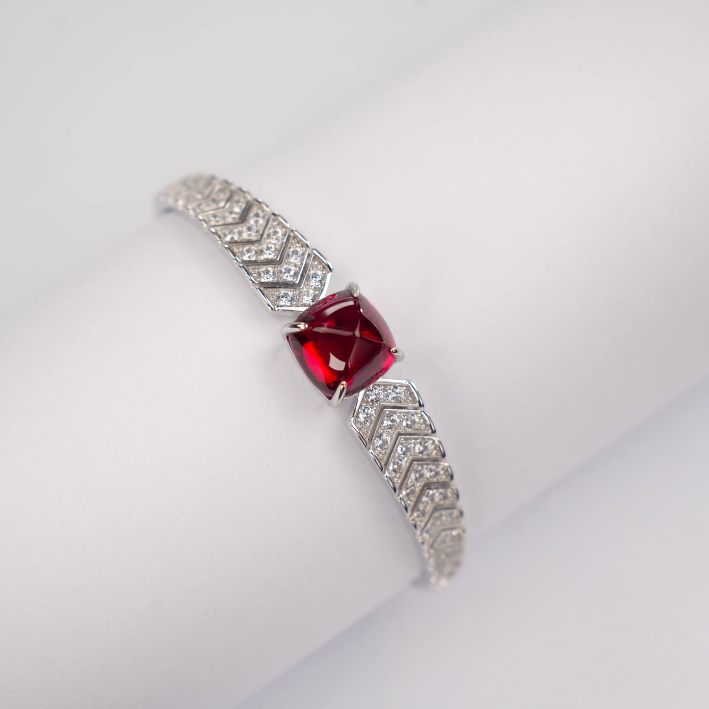Pirmiana Handcrafted S925 Silver Lab Grown Ru Bracelet | Artistic Statement Jewelry for Womenby