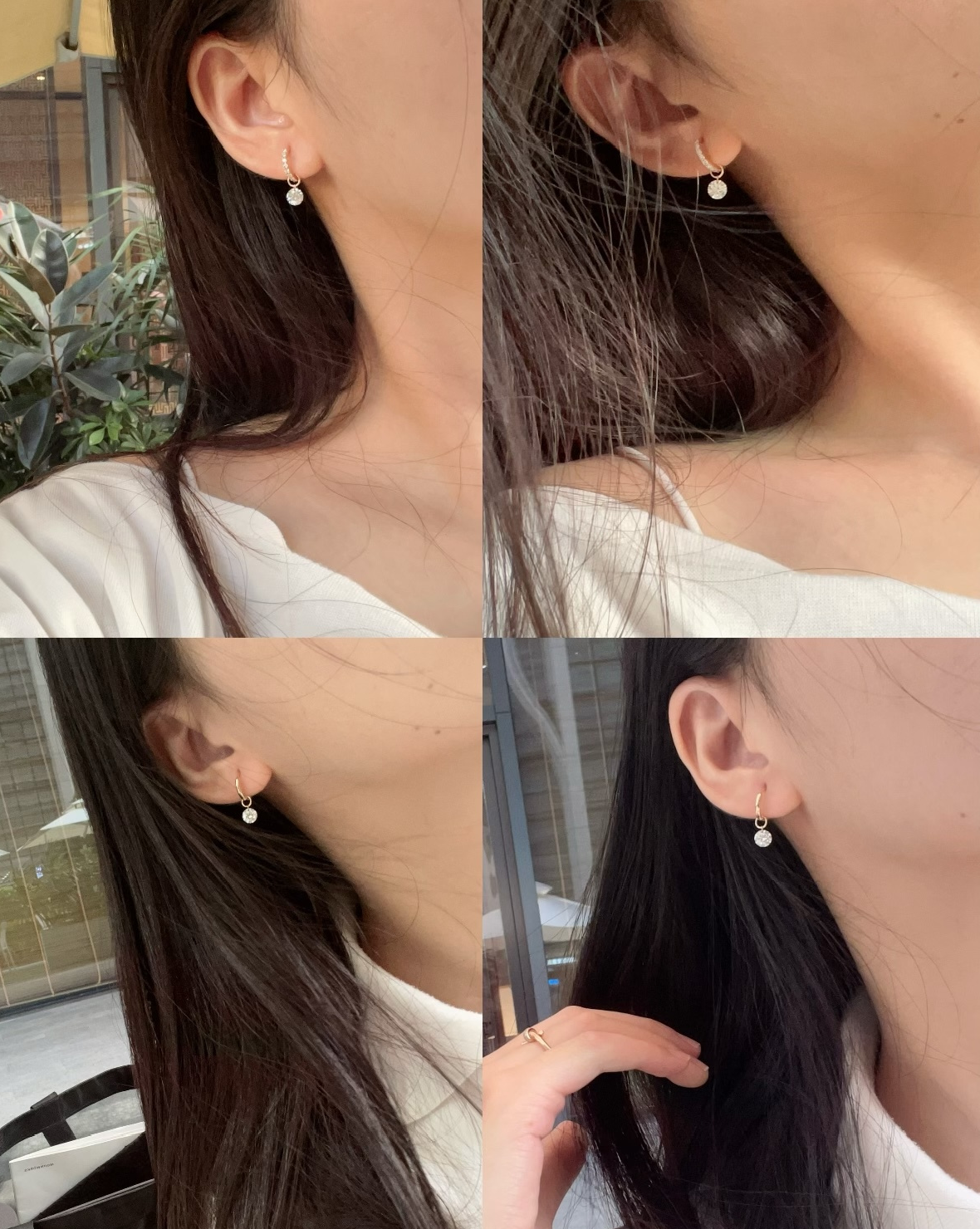 Ruif customized Pirmiana designed Popular style 18K Gold 0.5ct+0.5ct Marquise/Pear Cut Lab Grown Diamond Drop Hoop Earring and Dainty Dangle Hoops For woman and Man Birthday Party Gifts