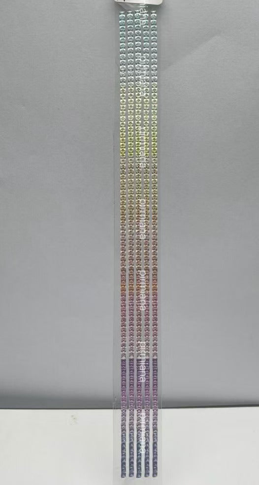 Pirmiana Hot Sale Square Cut Gradient Rainbow Created Sapphire Gemstones for DIY Jewelry Bracelet/Watch Bezel Making