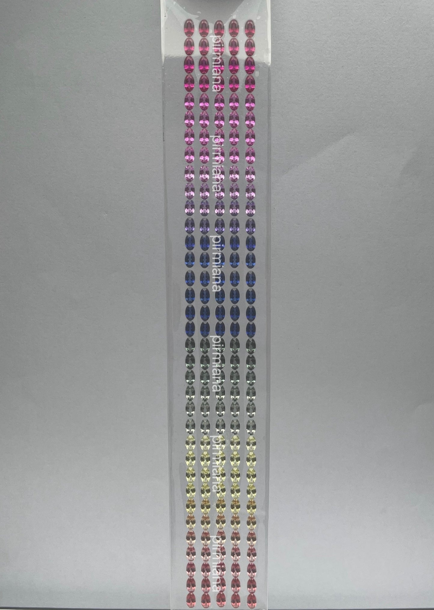 Pirmiana Hot Sale Oval Gradient Rainbow Created Sapphire Gemstones for DIY Jewelry Bracelet Making