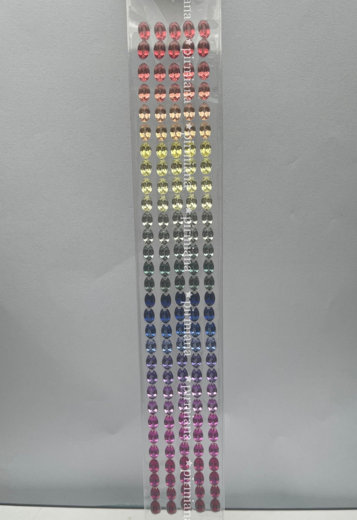 Pirmiana Hot Sale Oval Gradient Rainbow Created Sapphire Gemstones for DIY Jewelry Bracelet Making