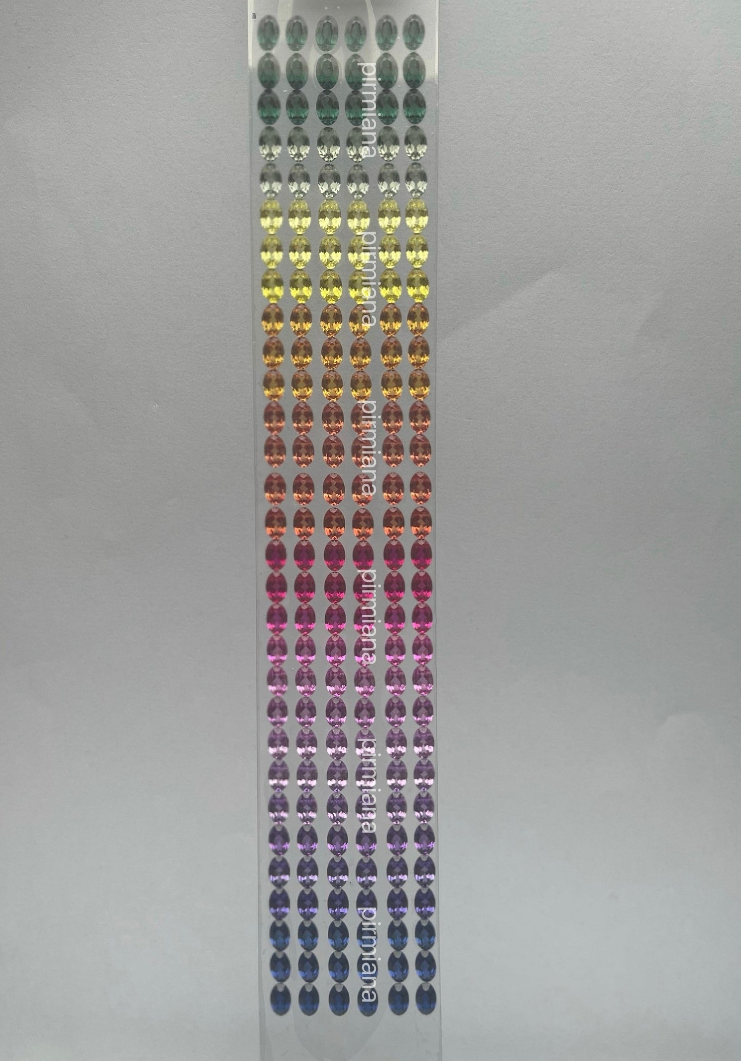 Pirmiana Hot Sale Oval Gradient Rainbow Created Sapphire Gemstones for DIY Jewelry Bracelet Making