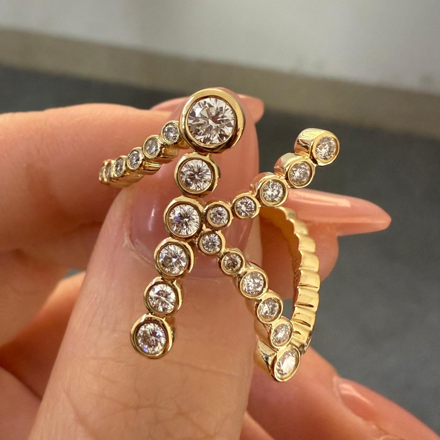 Pirmiana Jewelry Customized 18k Yellow Gold Lab Grown Diamond Engagement Wedding Band Rings for Women Fine Jewelry