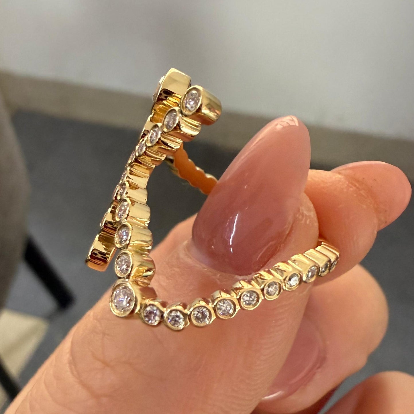 Pirmiana Jewelry Customized 18k Yellow Gold Lab Grown Diamond Engagement Wedding Band Rings for Women Fine Jewelry