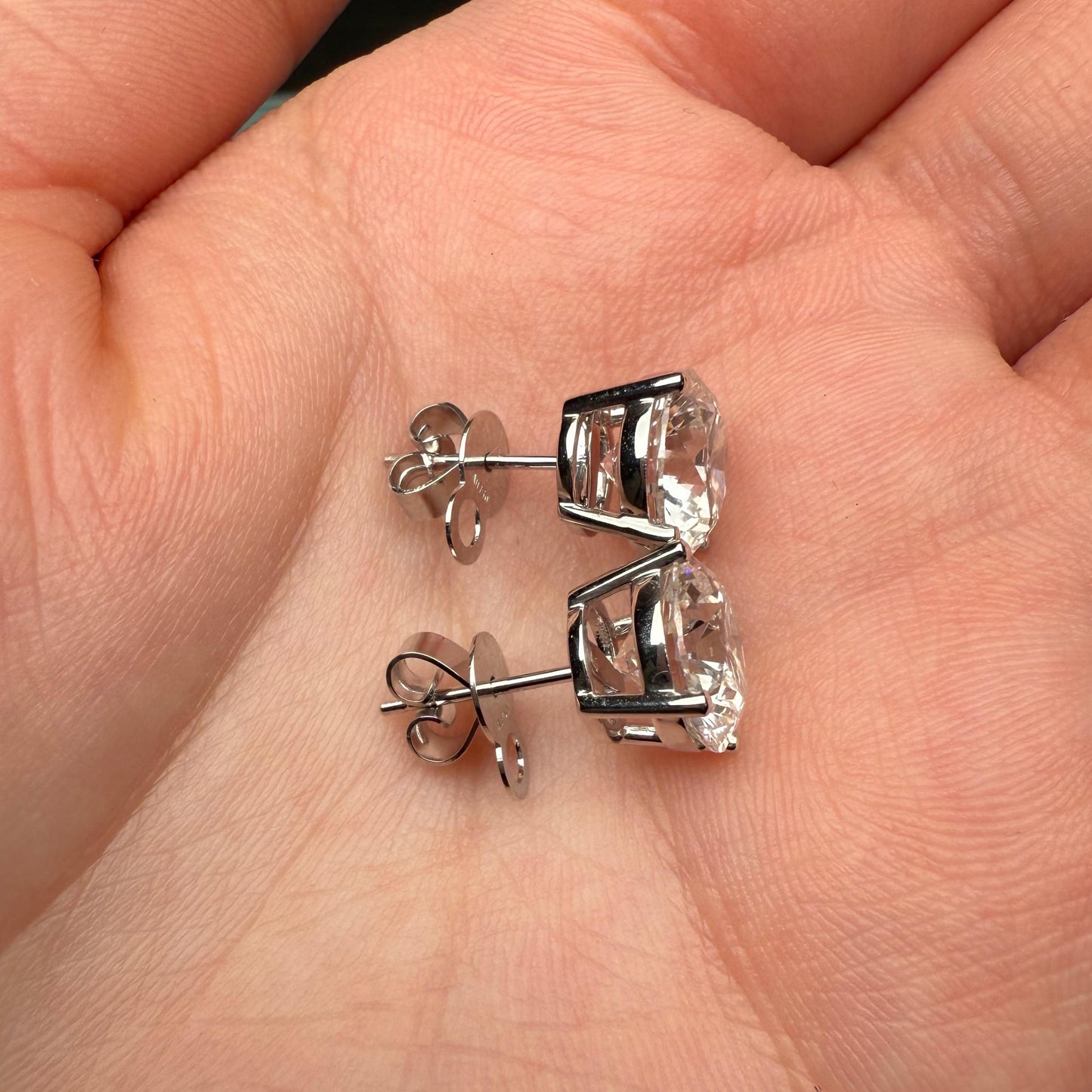 Pirmiana Custom Design 18K White Gold Earrings for Women 3ct F VS2 Lab Grown Diamond Jewelry