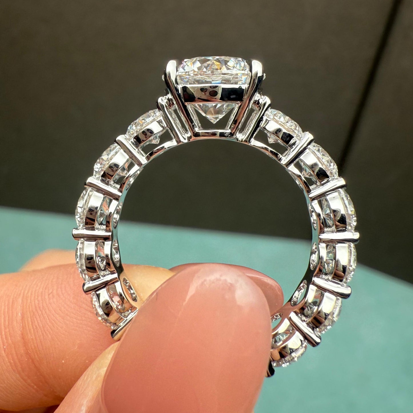 Pirmiana Jewelry Custom Design 18k White Gold Ring for Women 3.05ct Lab Grown Diamond Jewelry