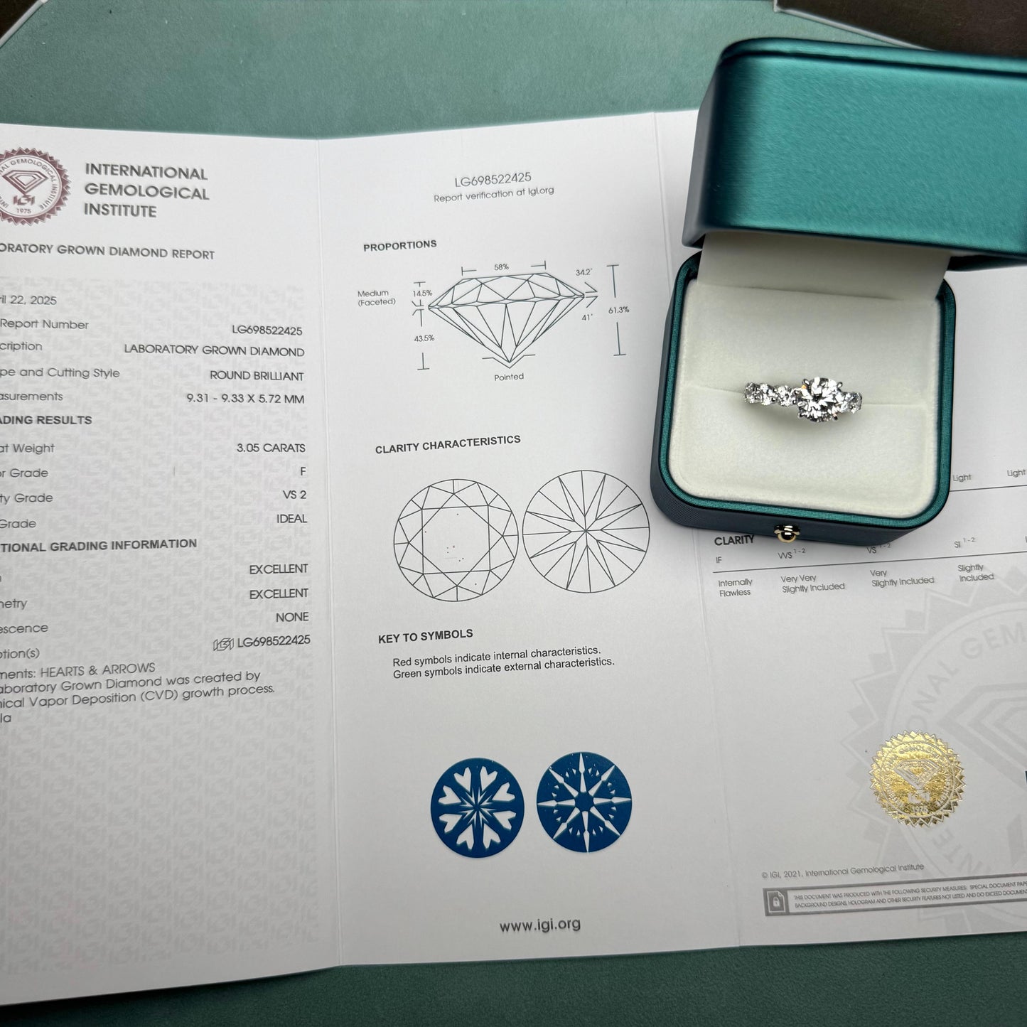 Pirmiana Jewelry Custom Design 18k White Gold Ring for Women 3.05ct Lab Grown Diamond Jewelry