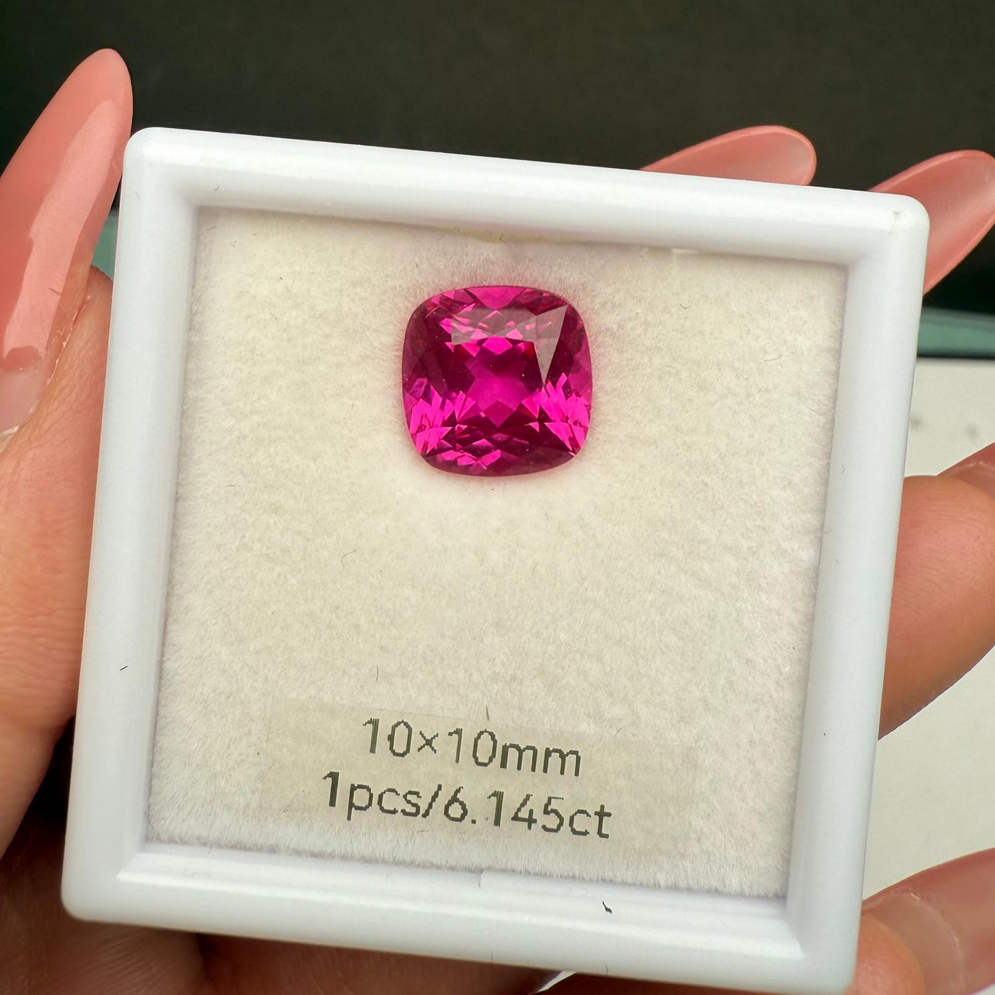 Pirmiana Cushion Cut Lab Grown Pink Sapphire Loose Gemstones for Jewelry Making