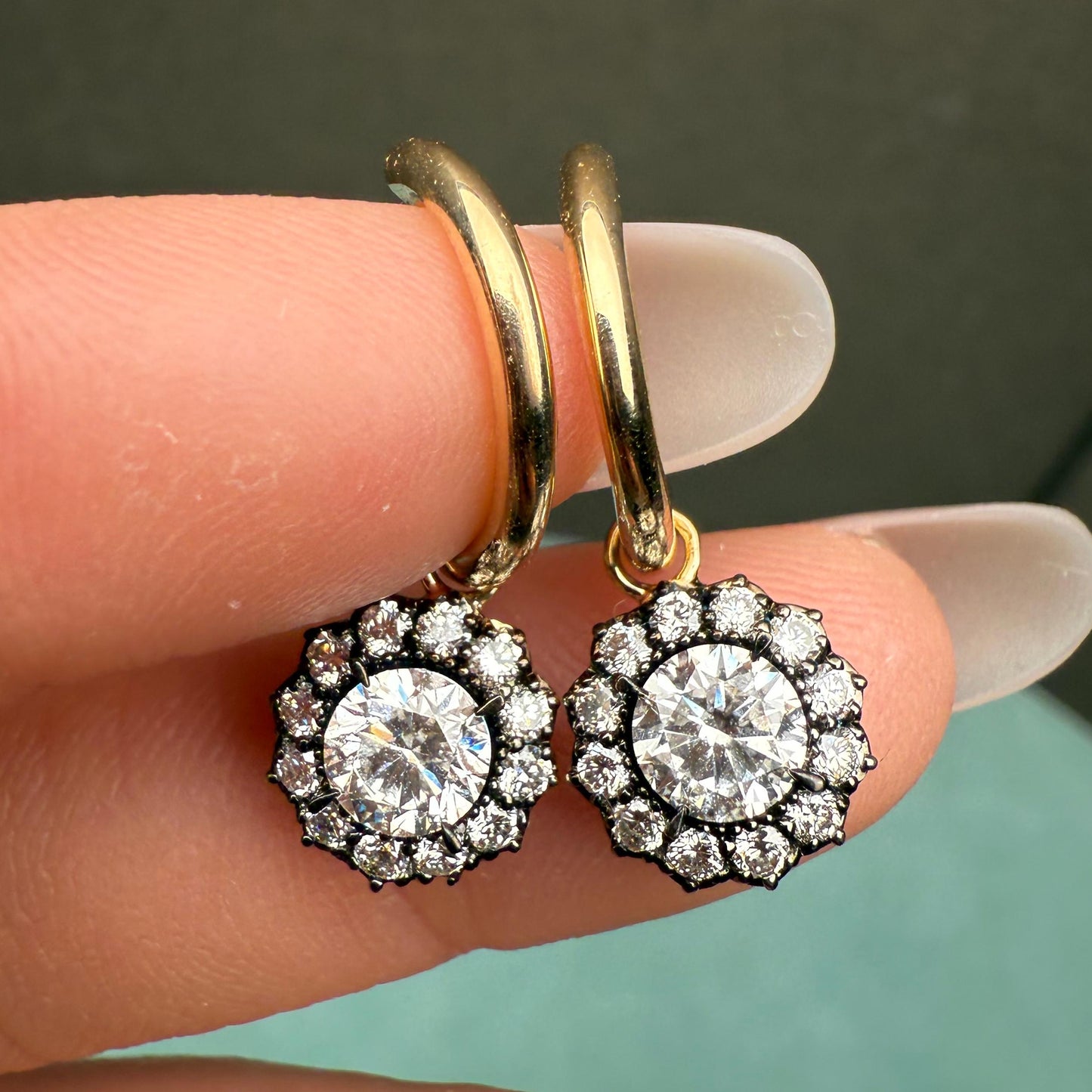 Pirmiana Custom Design 14K Yellow Gold Earrings for Women 0.5ct HPHT Lab Grown Diamond Jewelry