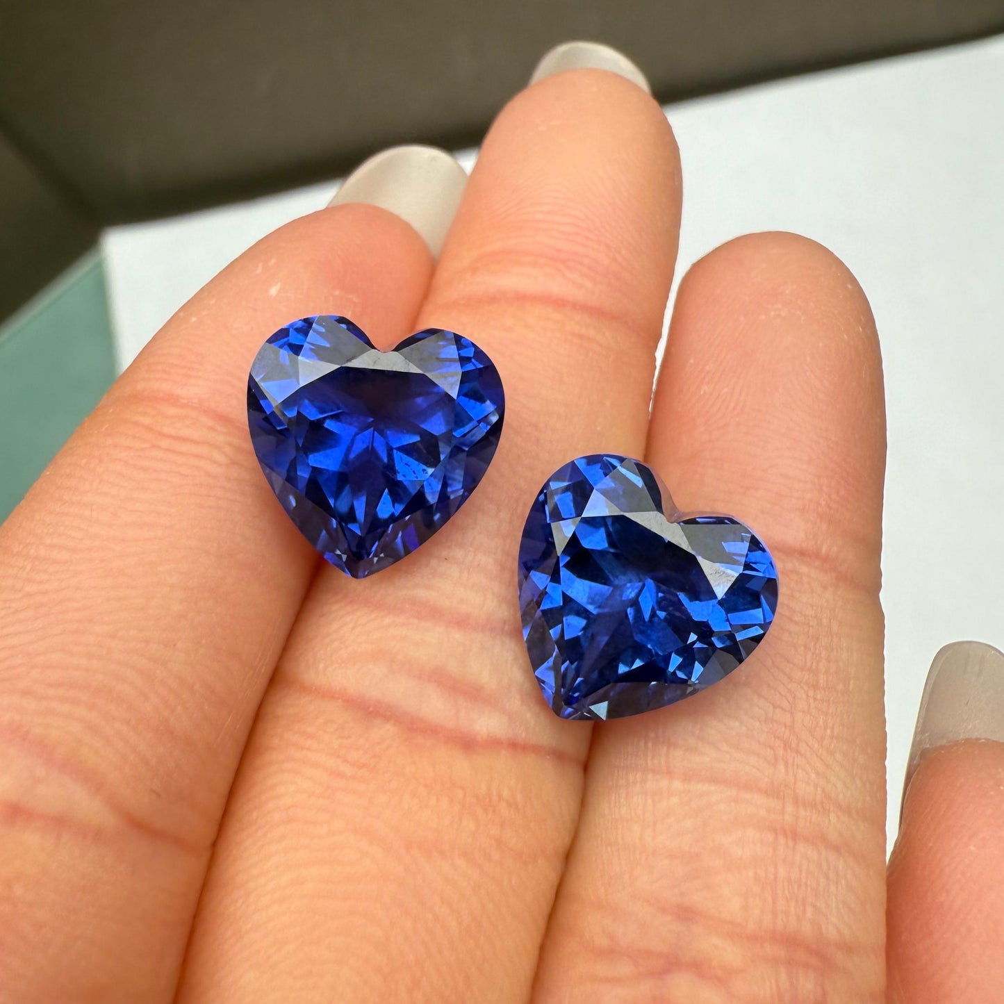 Pirmiana 9.27ct Heart Shape Lab Grown Sapphire Loose Gemstones for Jewelry Making