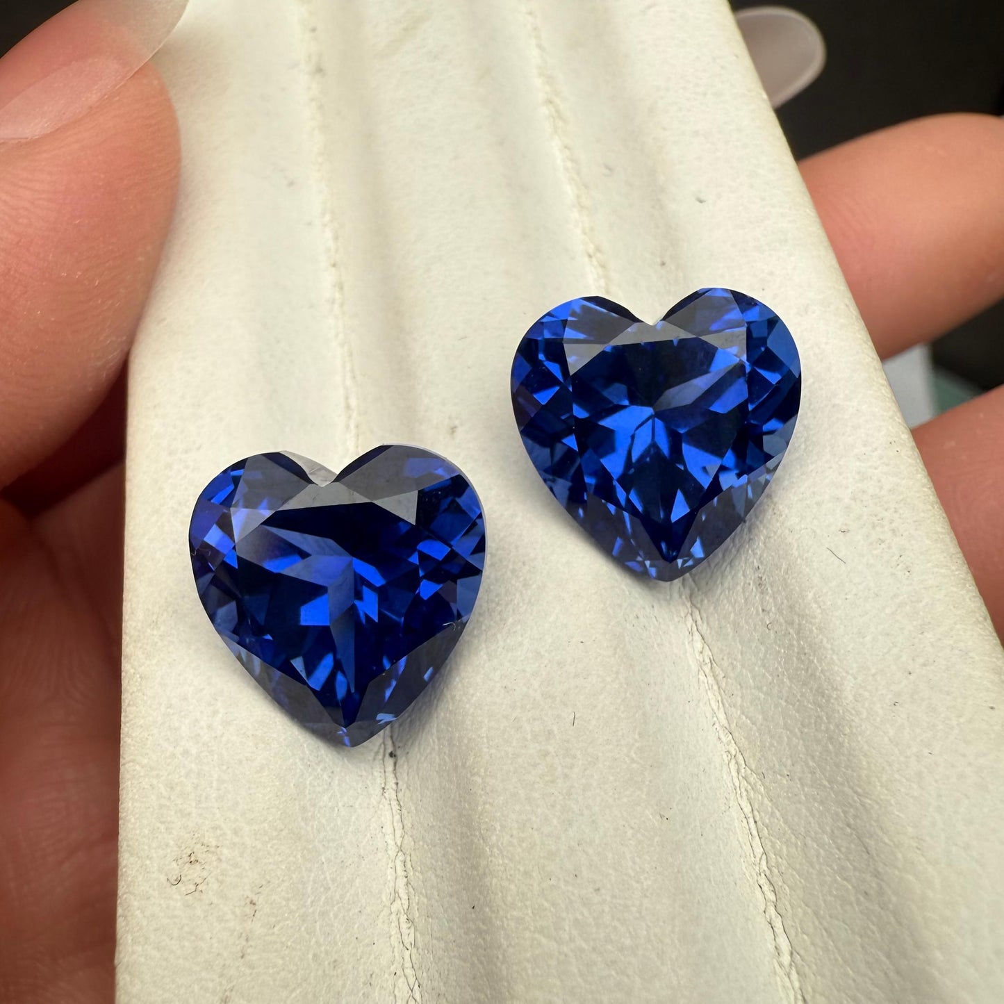 Pirmiana 9.27ct Heart Shape Lab Grown Sapphire Loose Gemstones for Jewelry Making