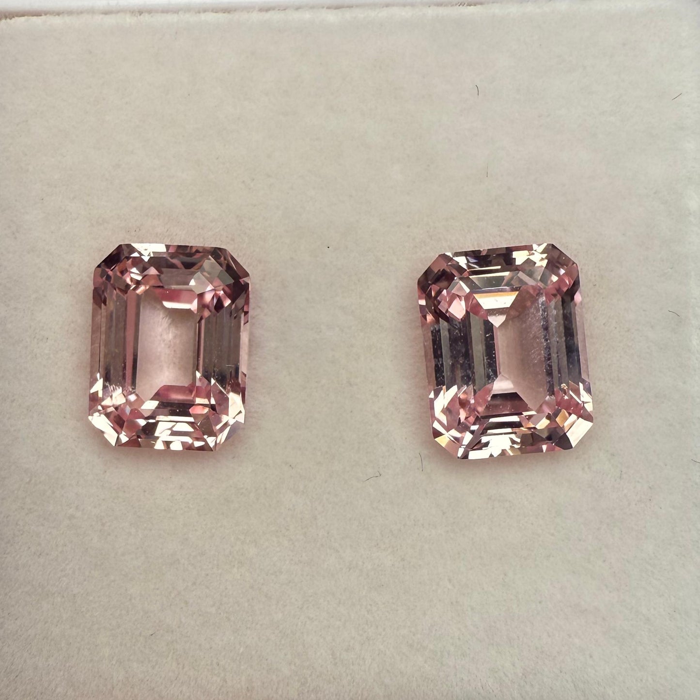 Pirmiana Emerald Cut Lab Grown Pink Sapphire Loose Gemstones for Jewelry Making