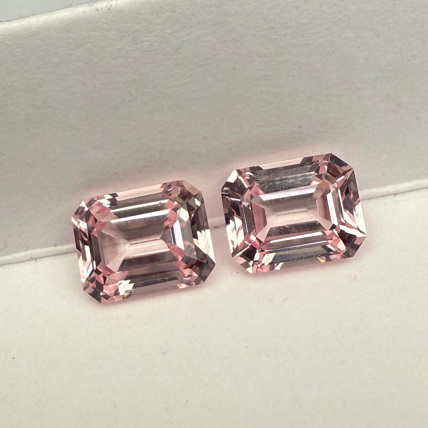 Pirmiana Emerald Cut Lab Grown Pink Sapphire Loose Gemstones for Jewelry Making