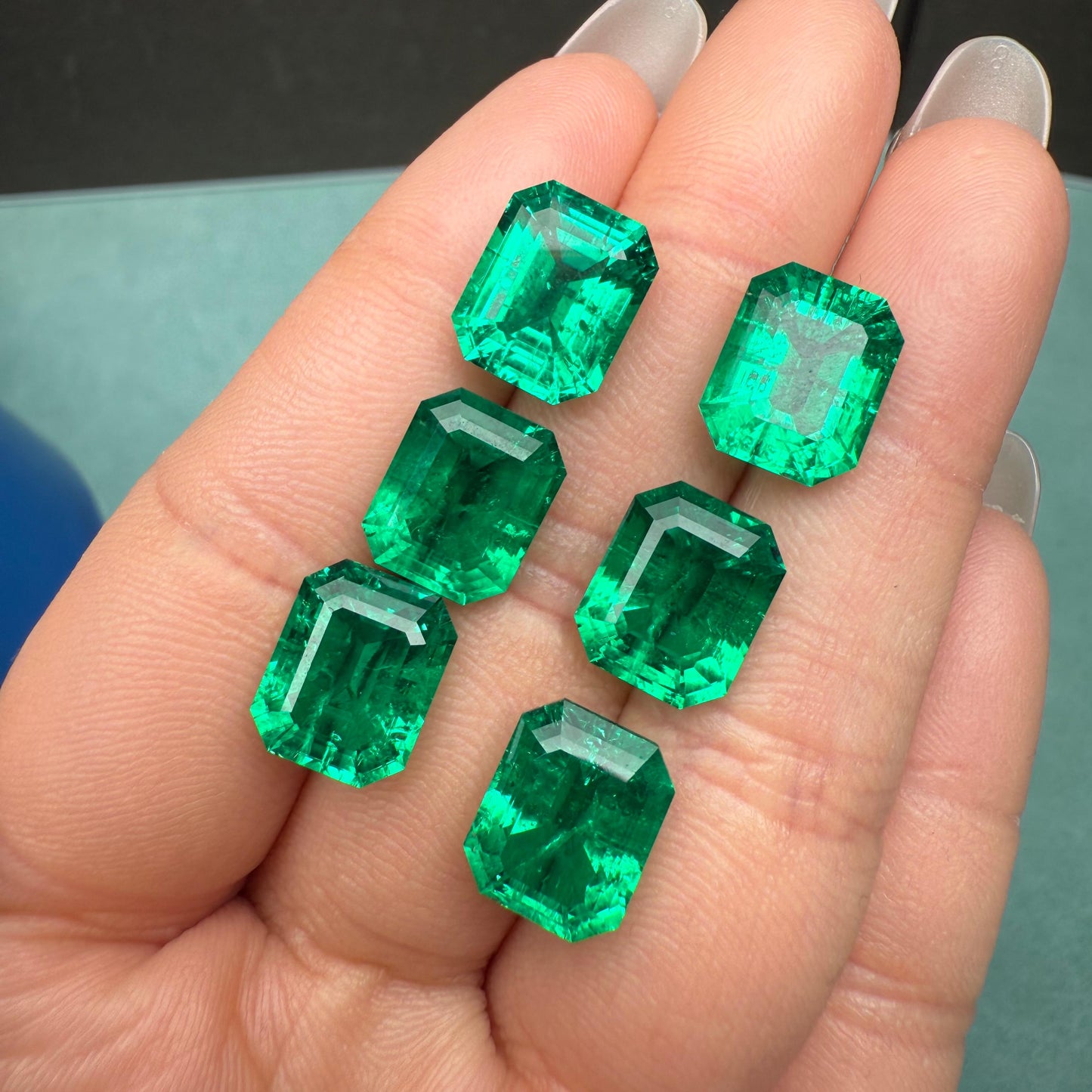 Pirmiana 4.8ct Emerald Cut Lab Grown Emerald