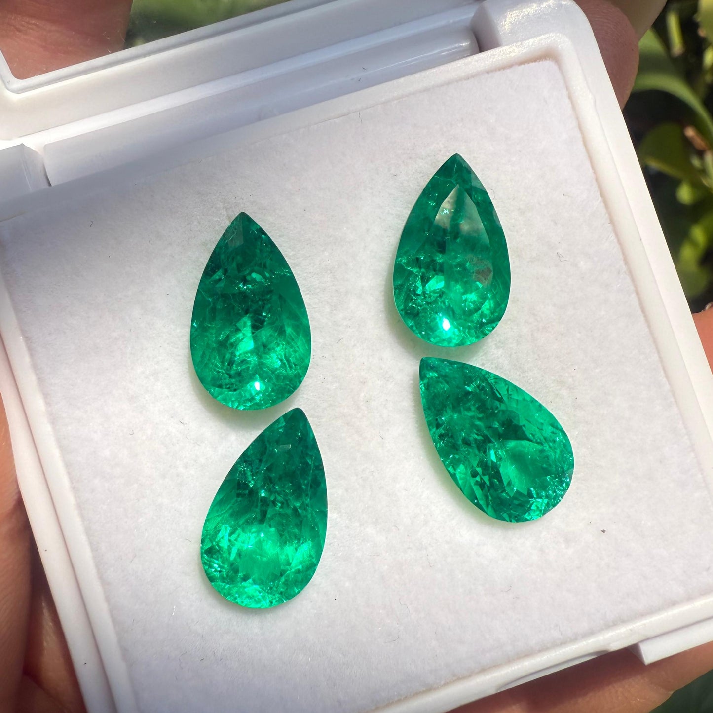 Pirmiana 4.8ct Pear Shape Lab Grown Emerald