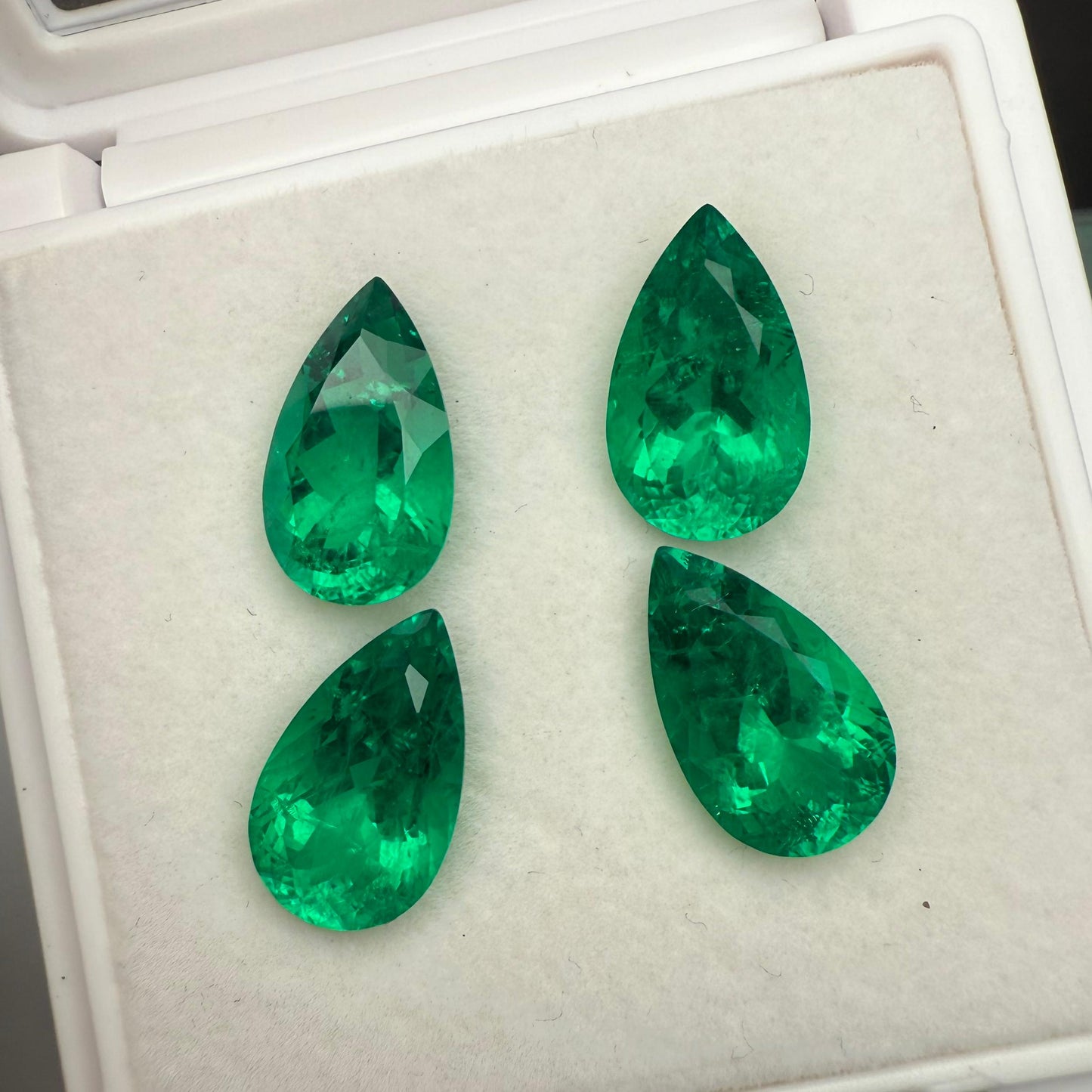 Pirmiana 4.8ct Pear Shape Lab Grown Emerald