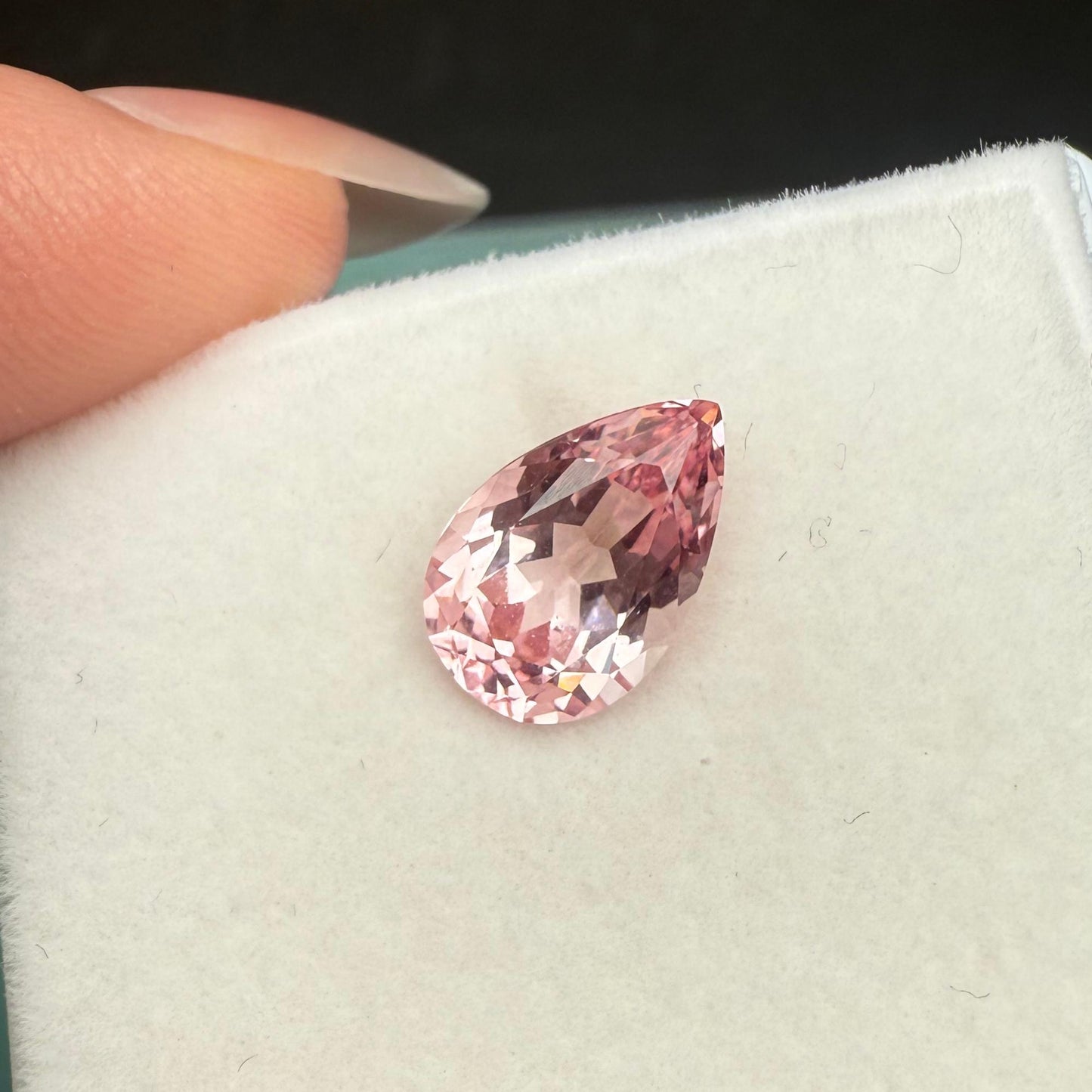 Pirmiana Pear Shape 7X11mm 2.995ct Lab Grown Pink Sapphire Loose Gemstones for Jewelry Making