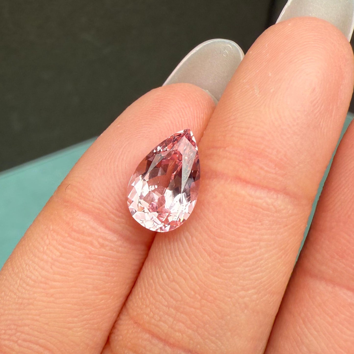 Pirmiana Pear Shape 7X11mm 2.995ct Lab Grown Pink Sapphire Loose Gemstones for Jewelry Making
