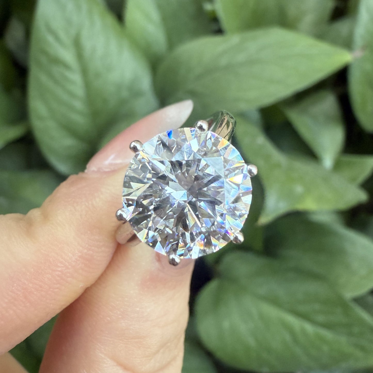 Pirmiana Custom Design 18k White Gold Ring for Women 5ct CVD Lab Grown Diamond Jewelry