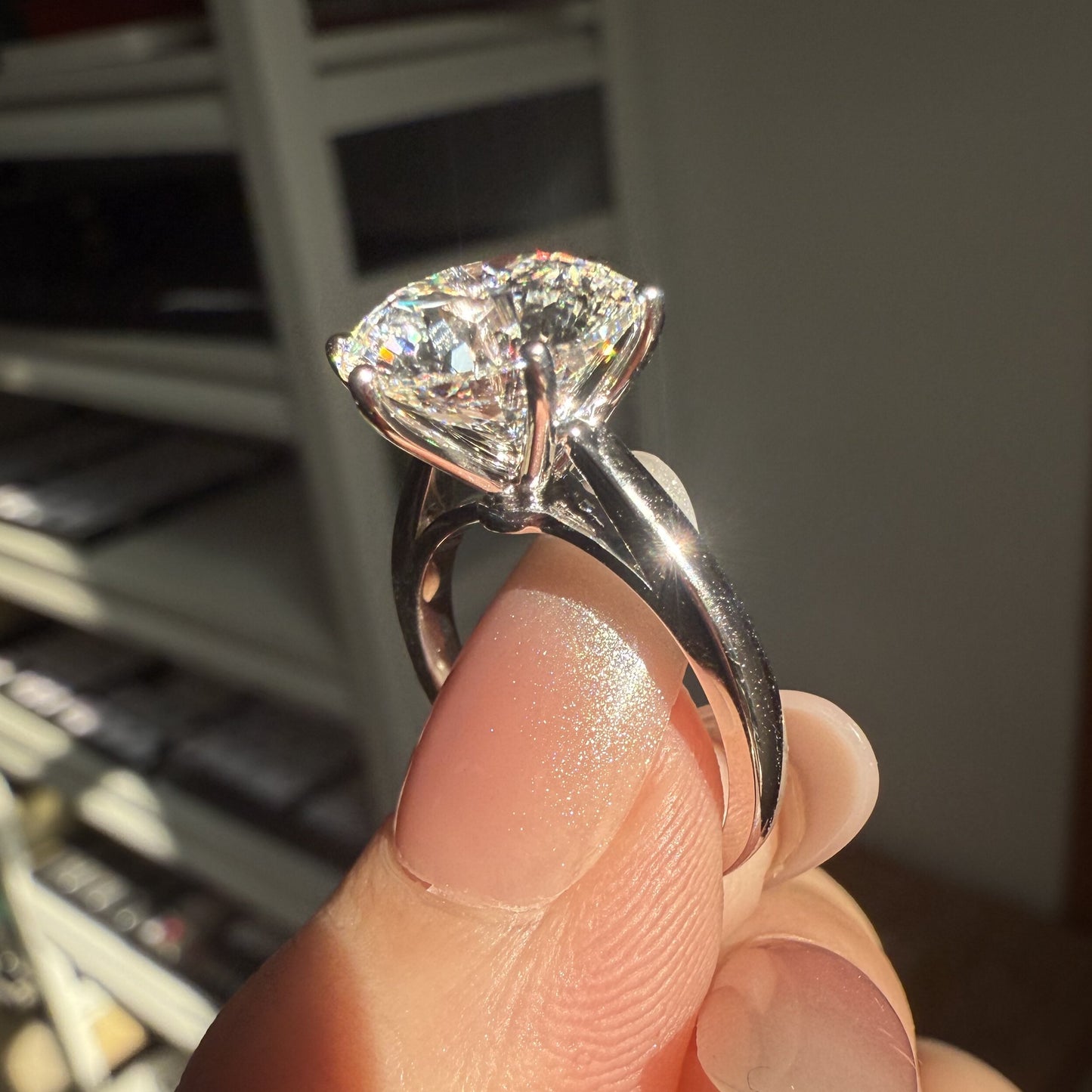 Pirmiana Custom Design 18k White Gold Ring for Women 5ct CVD Lab Grown Diamond Jewelry