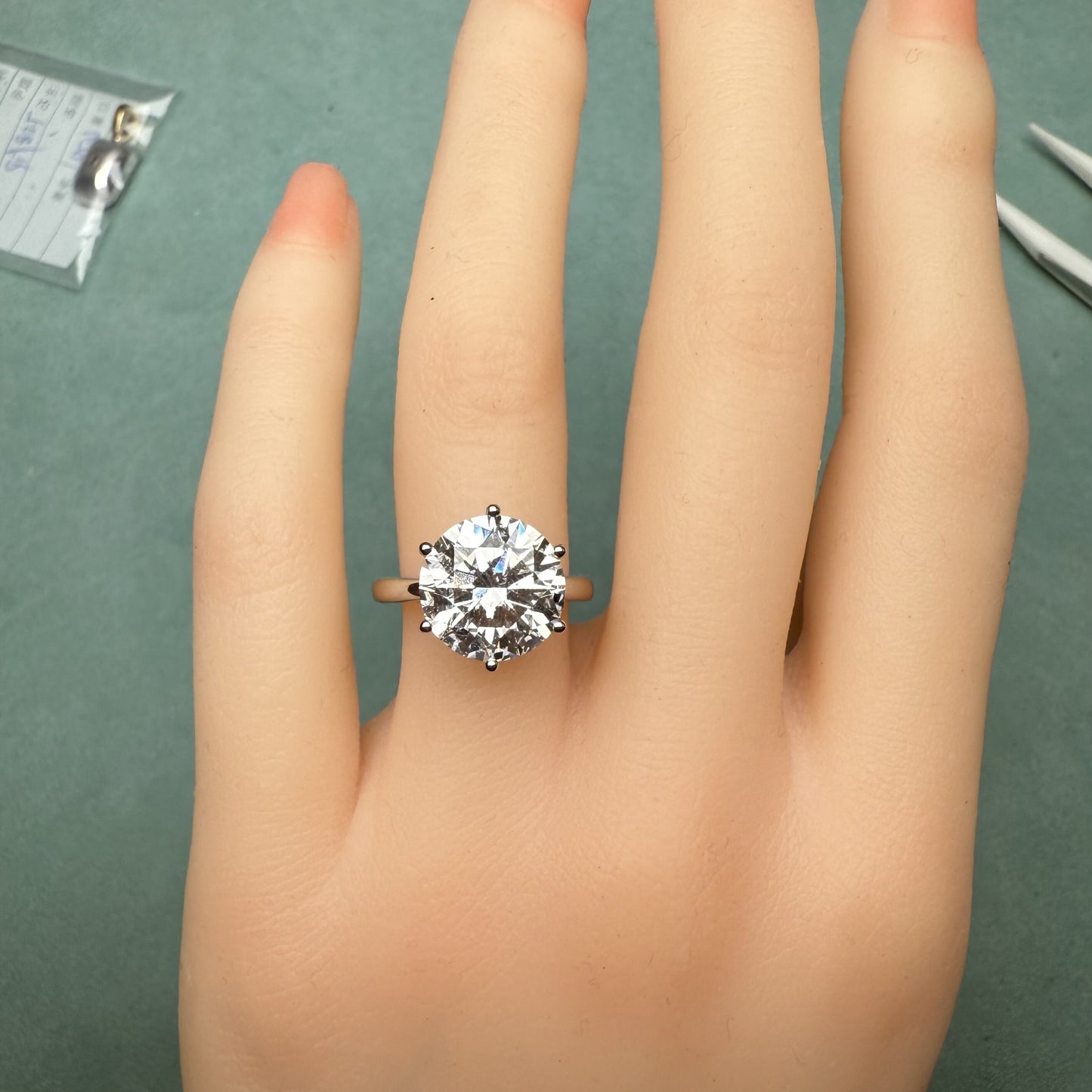 Pirmiana Custom Design 18k White Gold Ring for Women 5ct CVD Lab Grown Diamond Jewelry