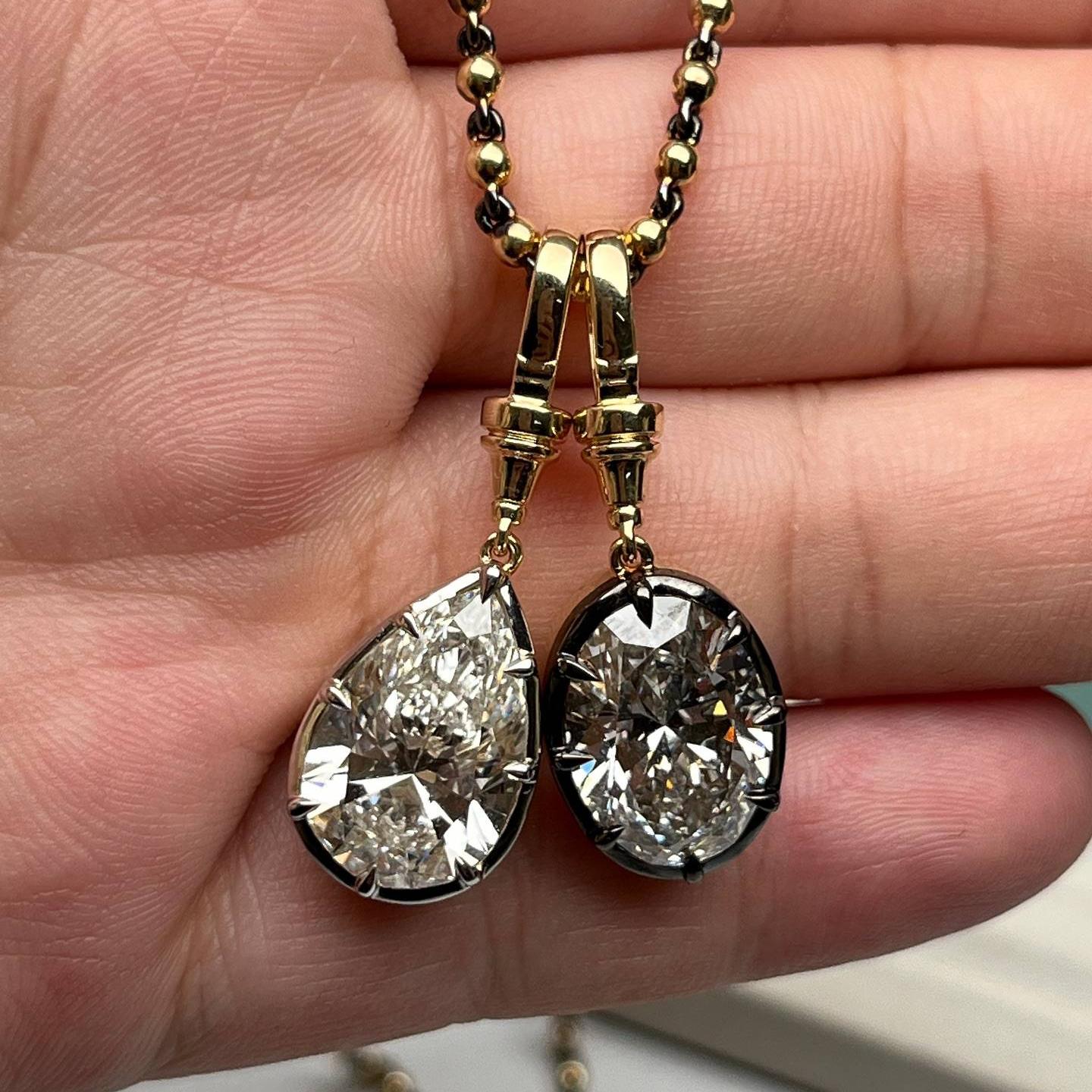 Pirmiana Jewelry Customized 14k Yellow Gold 5ct Lab Grown Diamond Pendant for Women Party Gift