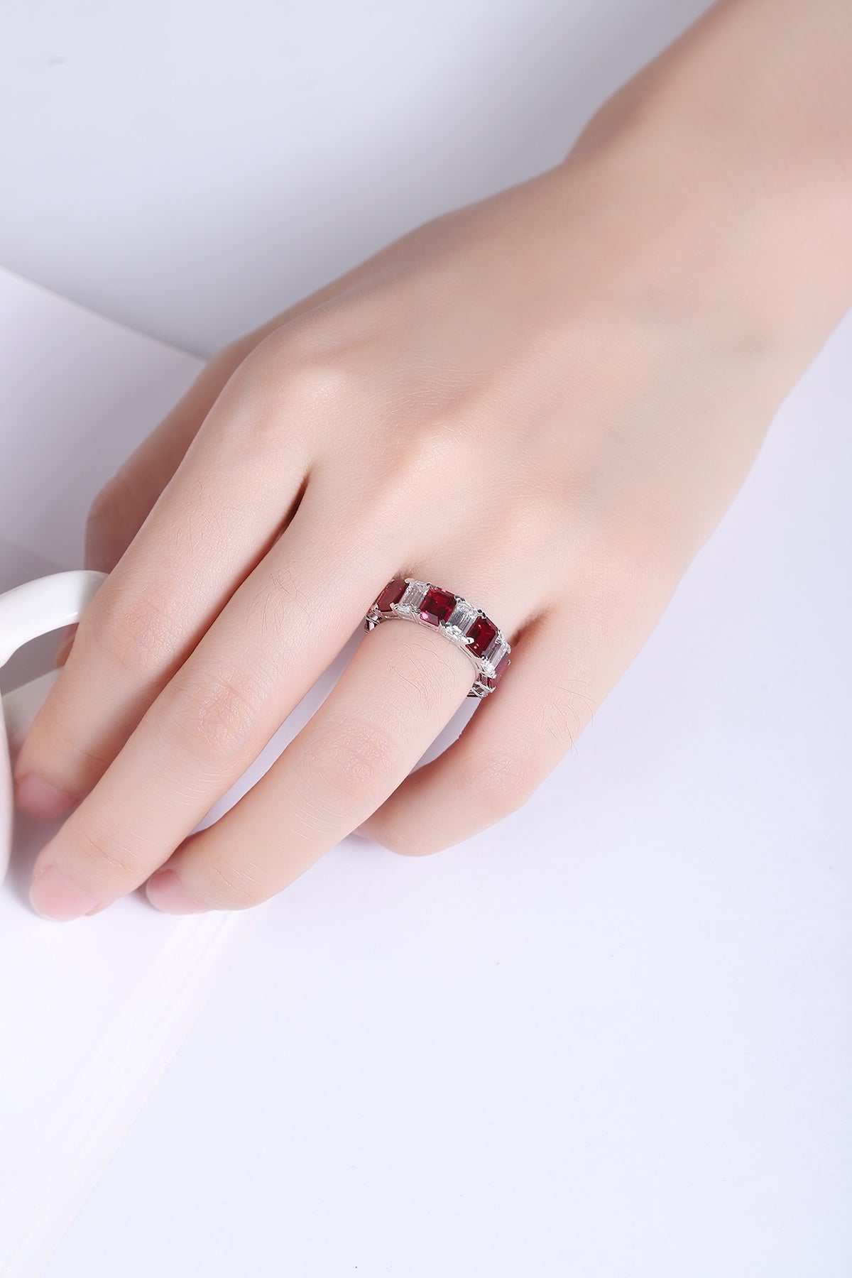 Pirmiana New 18K Gold 5.84ct Lad Grown Ruby Ring High Fine Jewelry for Men Party Gift