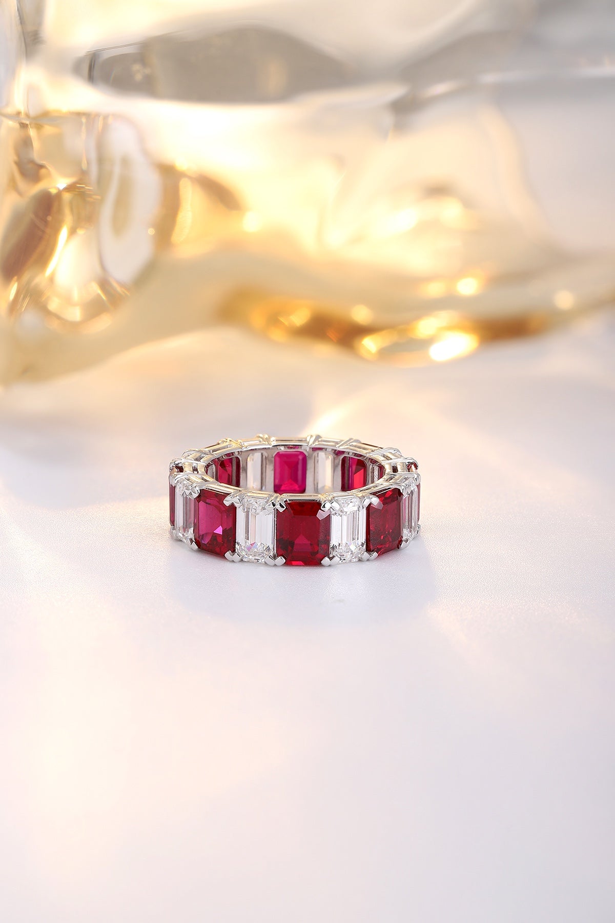 Pirmiana New 18K Gold 5.84ct Lad Grown Ruby Ring High Fine Jewelry for Men Party Gift
