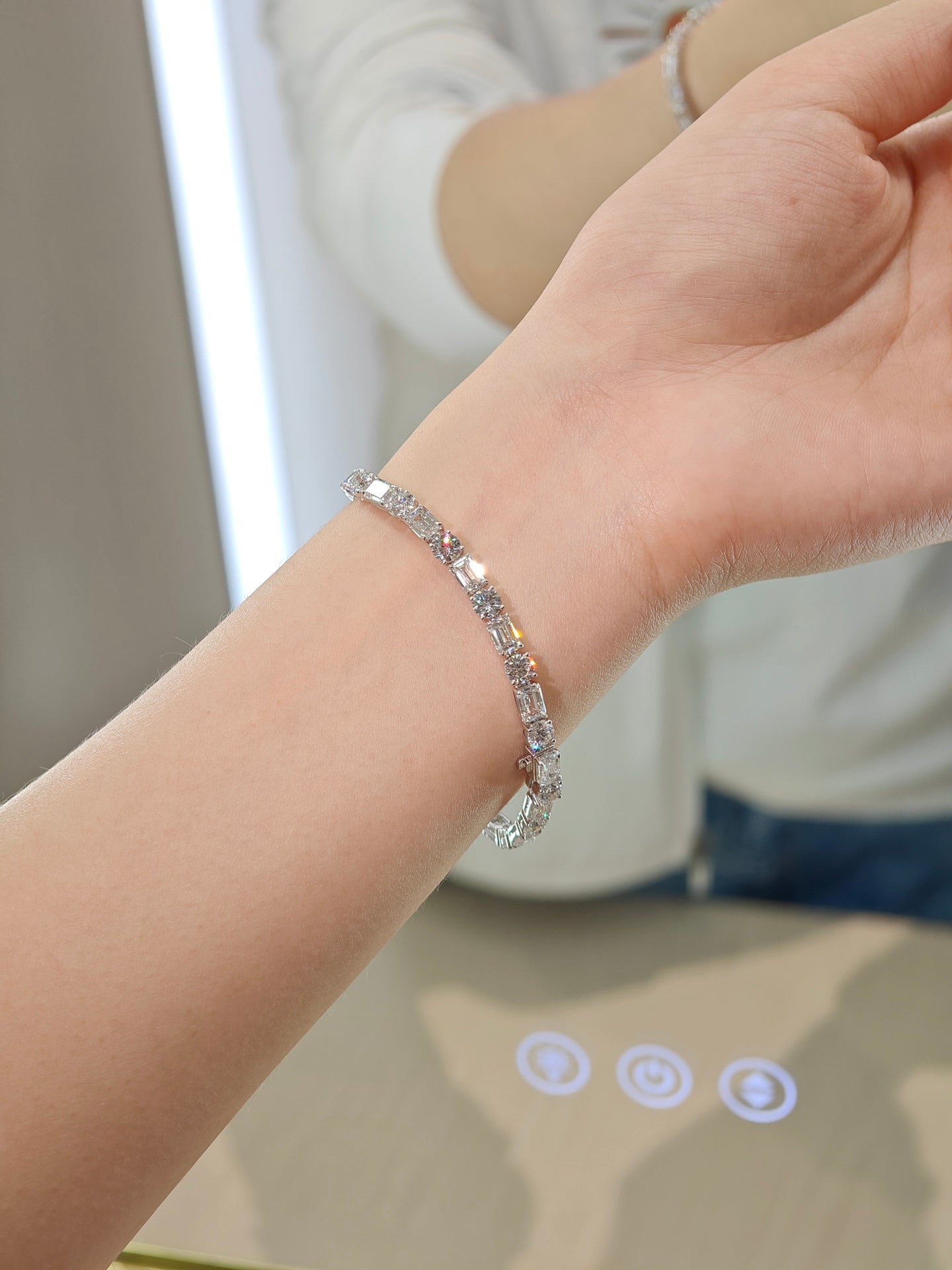 Pirmiana New Custom Design 18K Gold 13.949ct Lab Grown Diamond Bracelet Fashion Jewwelry for Party Gift
