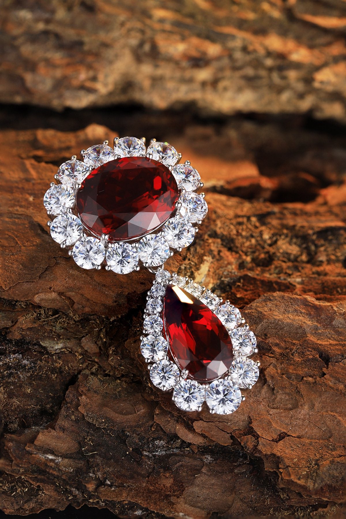Pirmiana 2024 Hot Sale 18k Gold 6.70ct Lab Grown Ruby Brooch Engagement Women