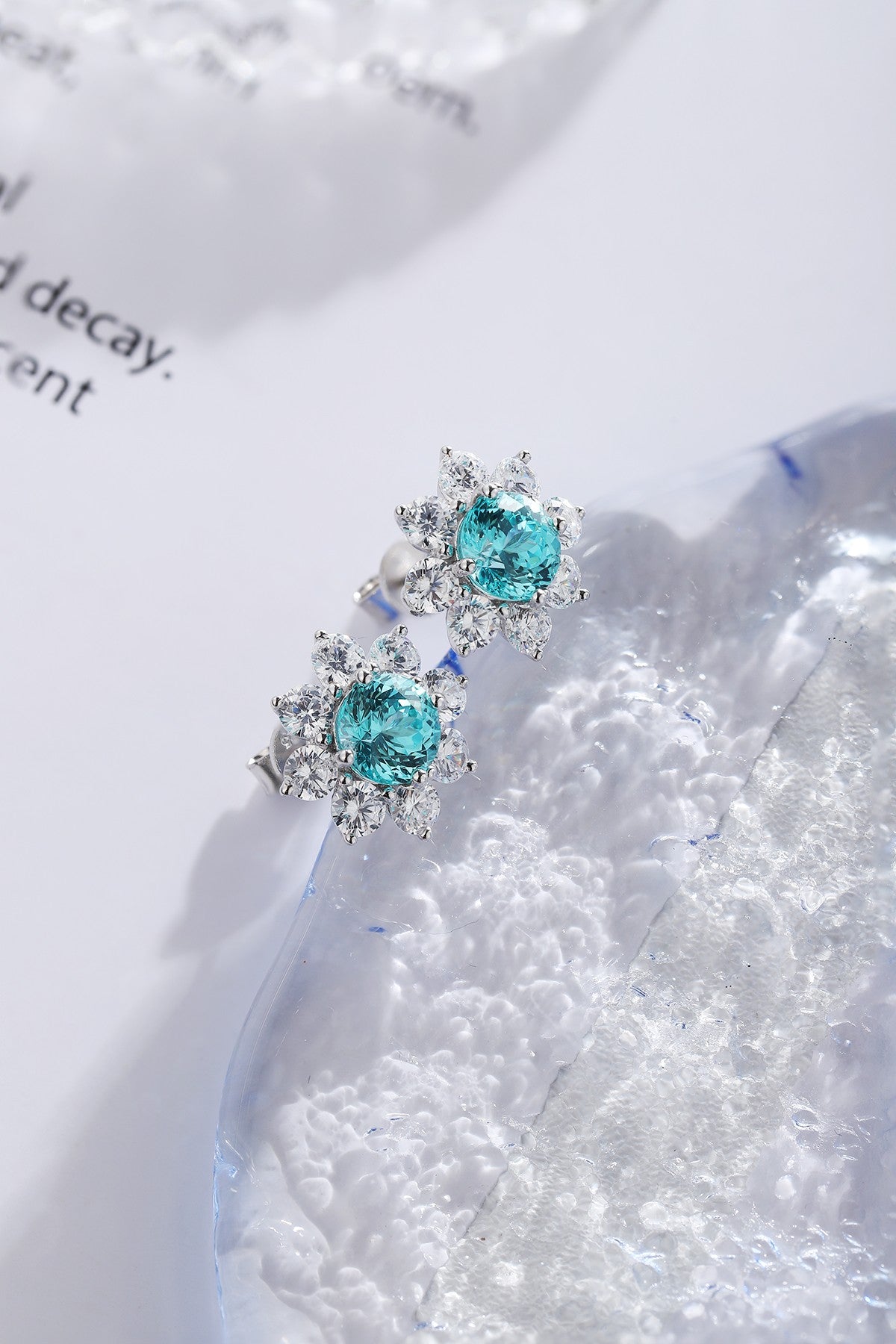 Pirmiana Hot Sale 3.69ct Lab Grown Paraiba Sapphire Earrings S925 Silver Jewelry Engagement Women